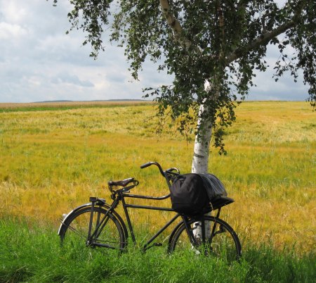 Transportfiets op vakantie