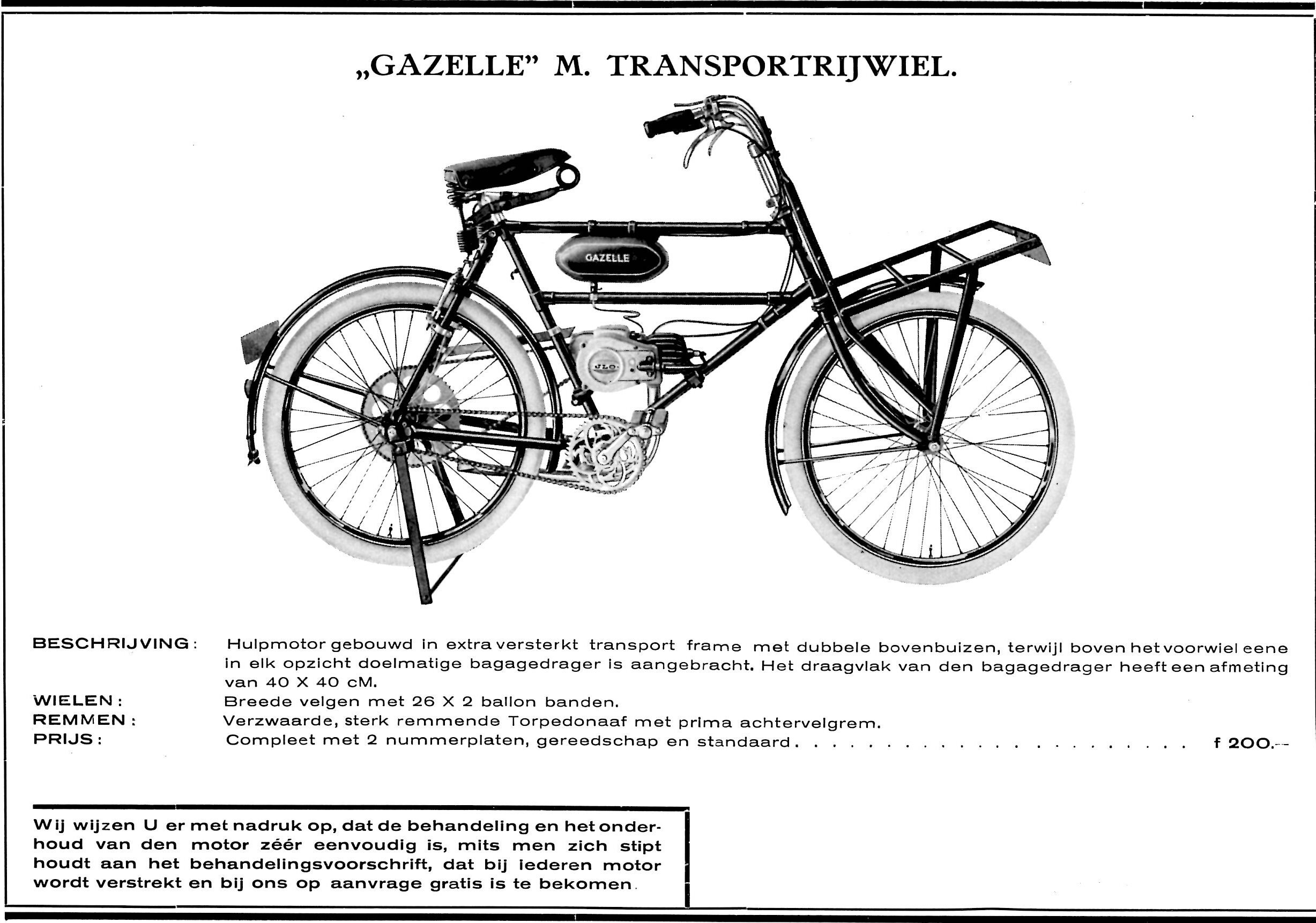 Doorlaatbaarheid Slapen Aardrijkskunde Gemotoriseerd transport van Gazelle – transportfiets.net